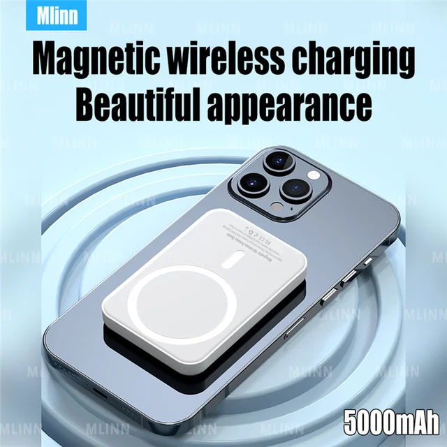 10000mAh Macsafe Powerbank Magnetic Wireless Power Bank Mobile Phone External Portable Battery For iphone 13 12 Pro Max Charger 3