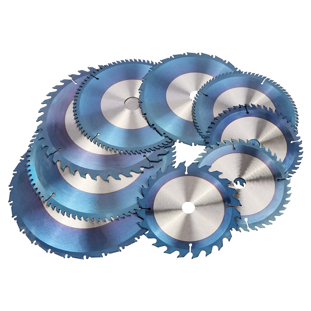 

165-255mm TCT Saw Blade Universal 24-80T Nano Blue Coating Circular Saw Carbide Tipped Woodworking Cutting Discs Power Tools