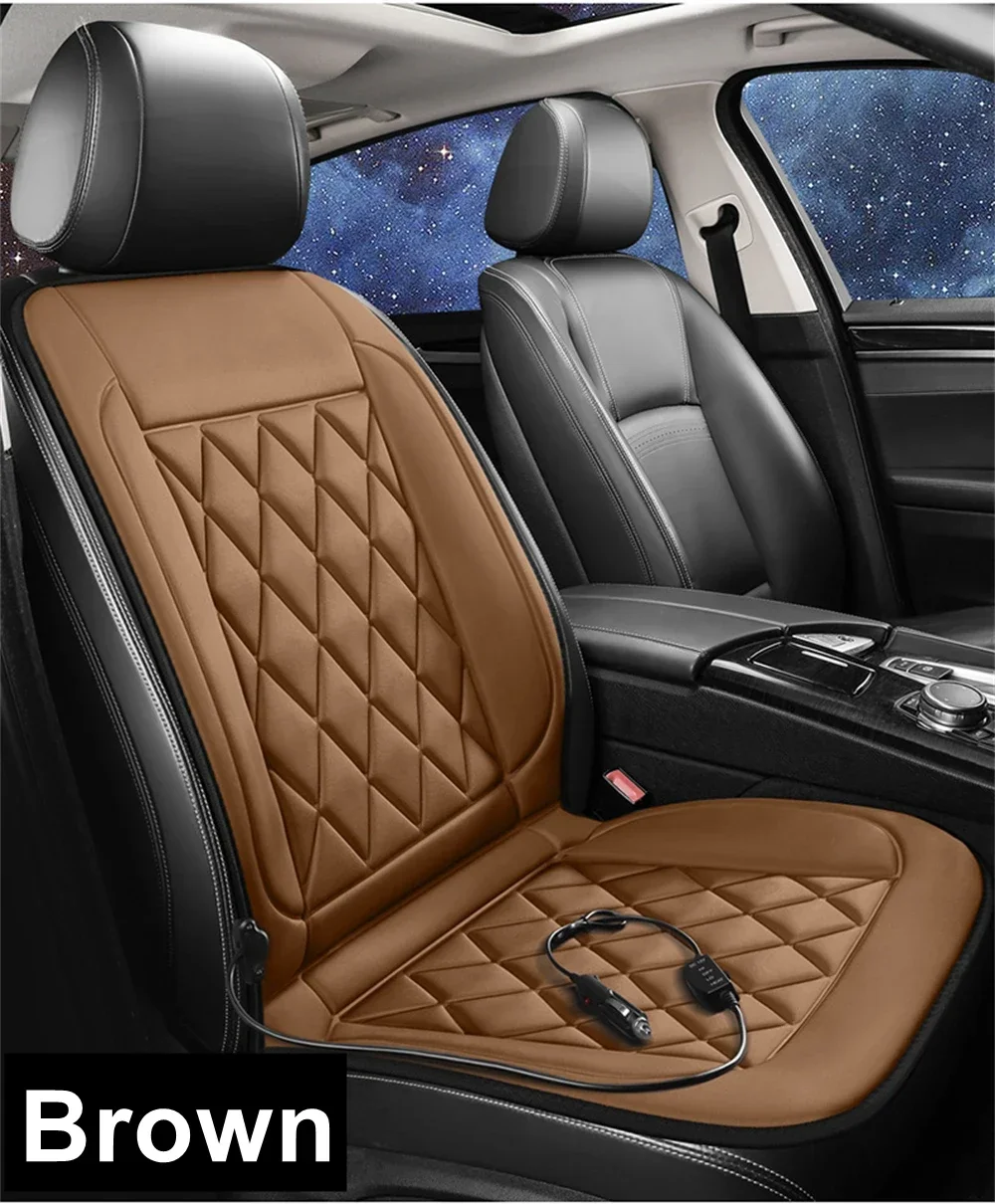 

Чехол на автомобильное сиденье с подогревом, универсальный обогреватель 12 В, 35 Вт, зимняя подушка с подогревом, подушка для сиденья с подогревом, спинка