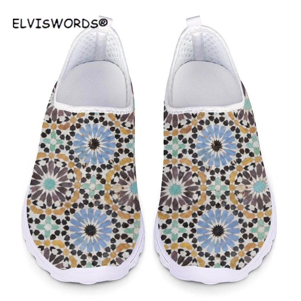 

ELVISWORDS Casual Splicing Culture Lady Sneakers Air Mesh Female Superlight Loafers Spring Summer Comfortable Women Flats Shoes