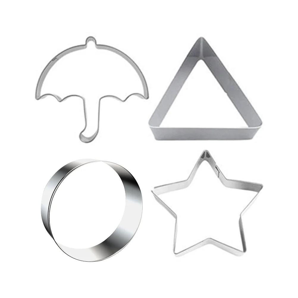 

4 Pcs Biscuit Mold Cookie Molds Animal DIY Honeycomb Candy Tool Press