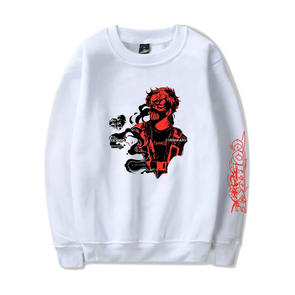 Мужской/женский свитшот с длинным рукавом круглым вырезом |