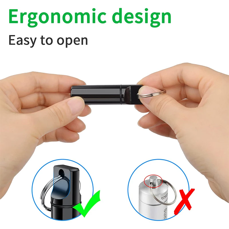 50 шт. Алюминиевый мини цилиндр держатель для таблеток металлический