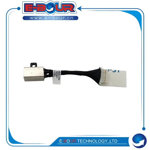 10 шт. разъем постоянного тока для ноутбука Latitude 3410 3510 P129G 07DM5H, разъем питания постоянного тока, порт зарядки, разъем адаптера постоянного тока с кабелем, новый