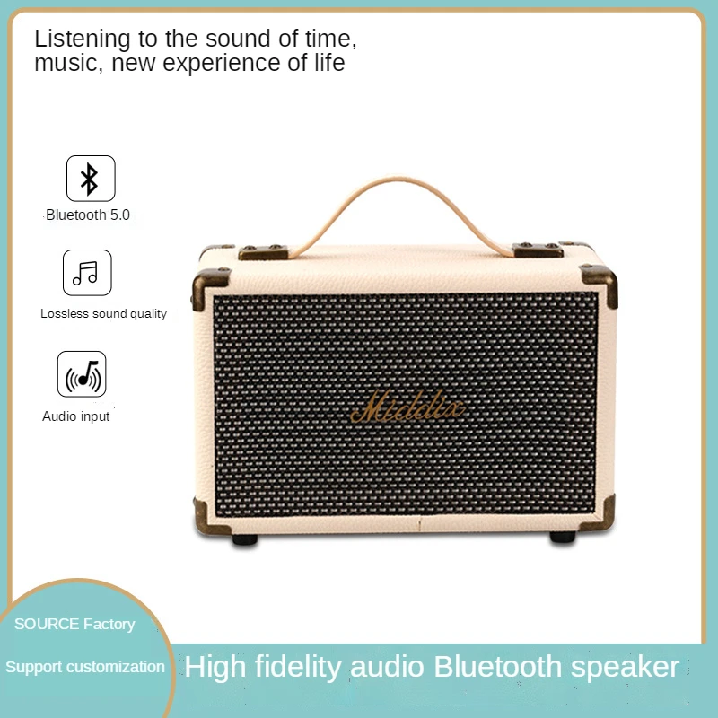 

caixa deSOM MIDDIX high-power retro musical instrument outdoor guitar karaoke bluetooth speaker wooden portable wireless speaker
