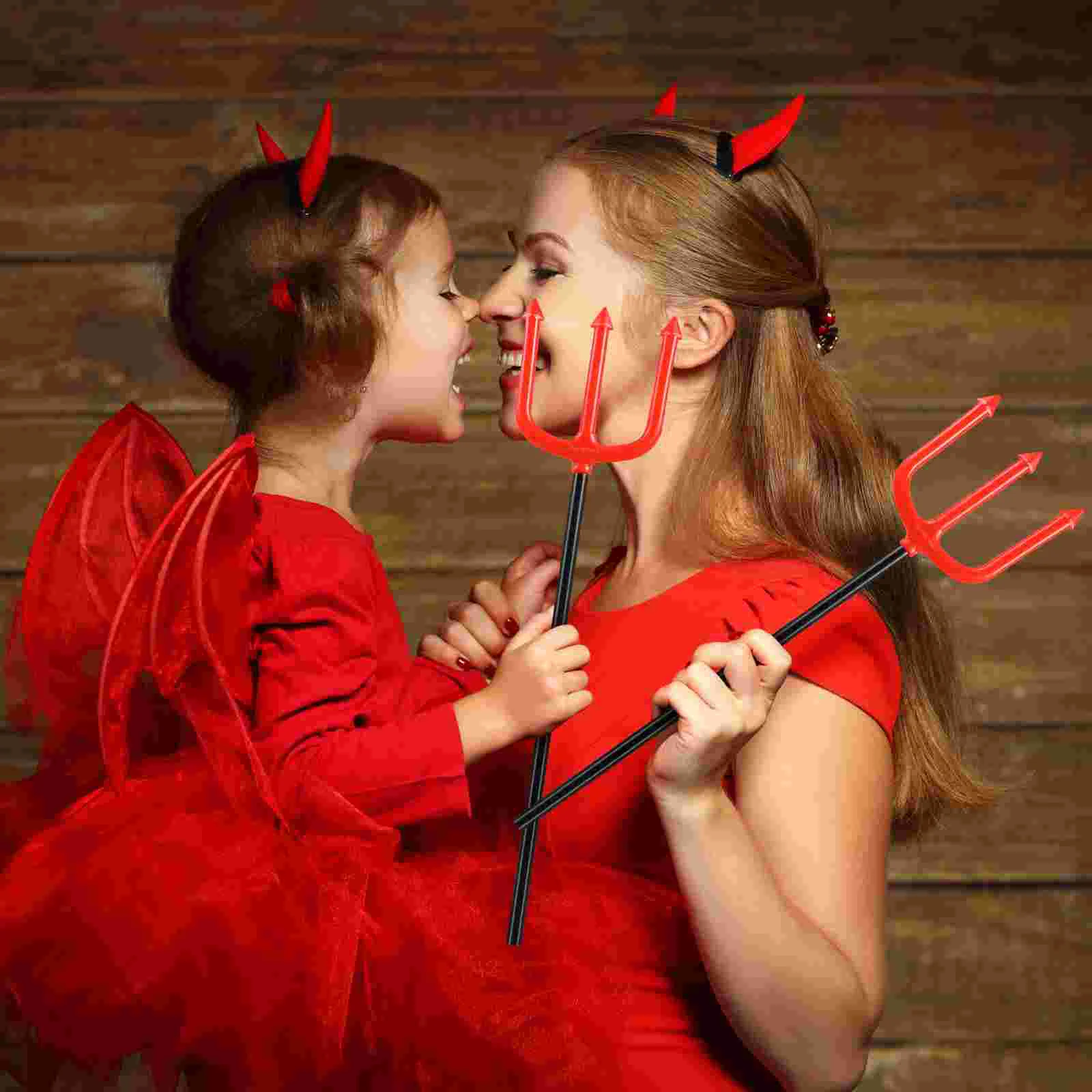 Игрушки для взрослых костюм вилы трезубец украшение Хэллоуина красный детский