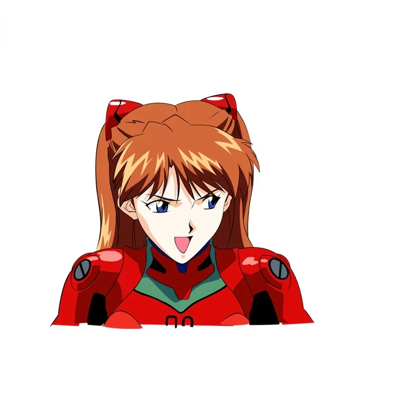 15 см аниме Asuka Langley девушка автомобиль наклейка авто ноутбук мотоцикл молдинг