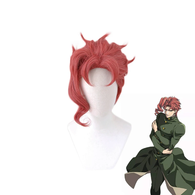 Парик для косплея из аниме JOJO Kakyoin Noriaki Kakyouin термостойкие короткие искусственные
