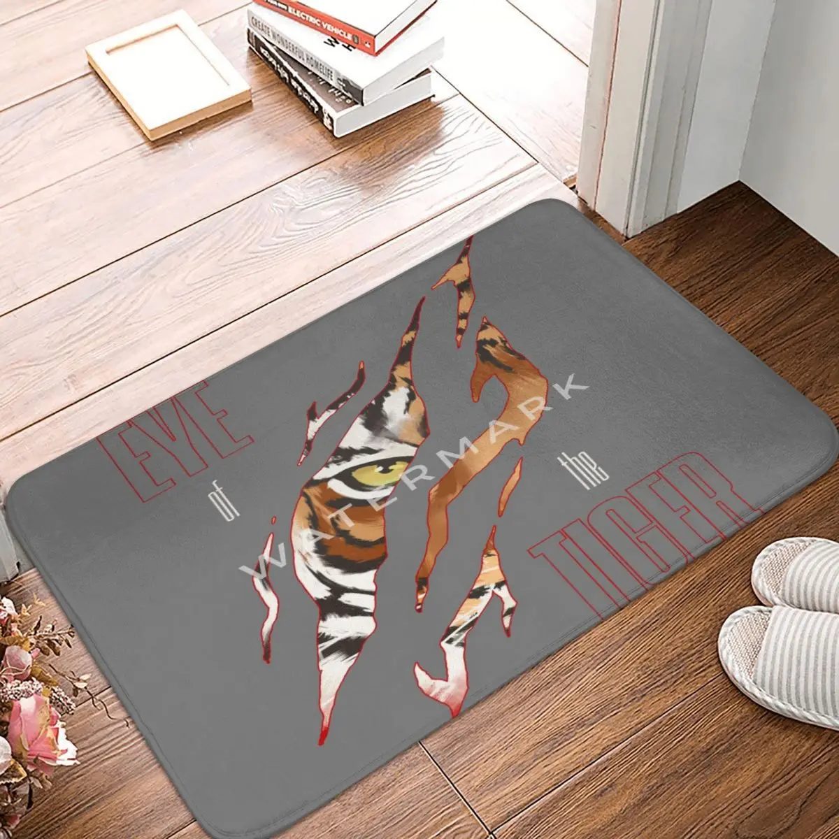 

Eye Of The Tiger Carpet, Polyester Floor Mats Holiday Doorway Home Decor Festivle Gifts Mats Customizable