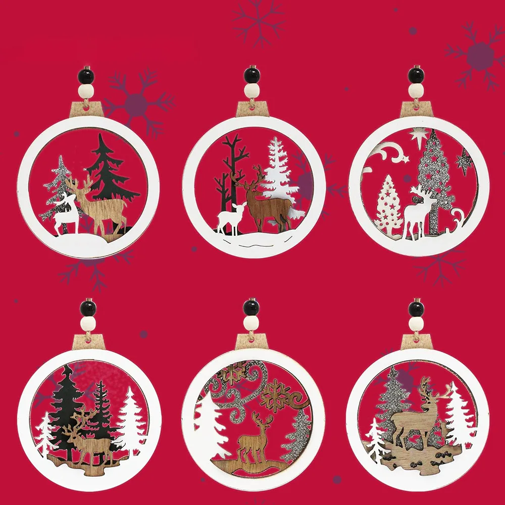 2024 Новое Рождество с различными именами подвесное украшение для дерева