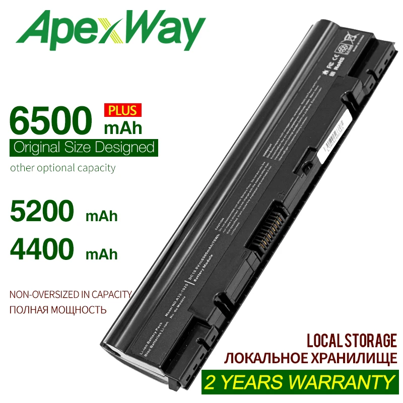 

ApexWay 10.8V A32-1025 Laptop Battery For Asus Eee PC 1225C 1225B 1225 1025 R052 Series 1025C 1025CE R052C R052CE