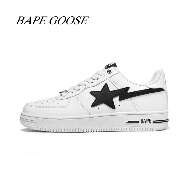 

BAPEGOOSE low-profile summer trend shoes lightning star shoes casual sports shoes skate shoes for men and women couples