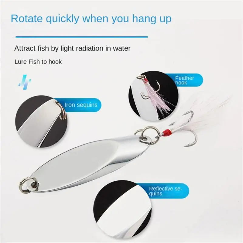 

Practical Fishing Fake Bait High Quality Fishing Lures Artificial Bait Three Feather Hook Fishing Accessories Fake Bait Fishing