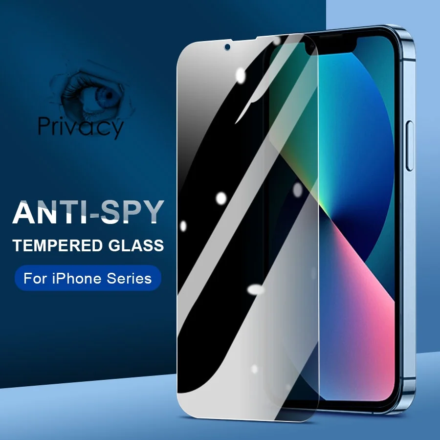 

Полное покрытие для iPhone 11 12 13 Pro Max XR X XS Max 6 6s 7 8 Plus SE 2020 защита для экрана из закаленного стекла с защитой от шпионов