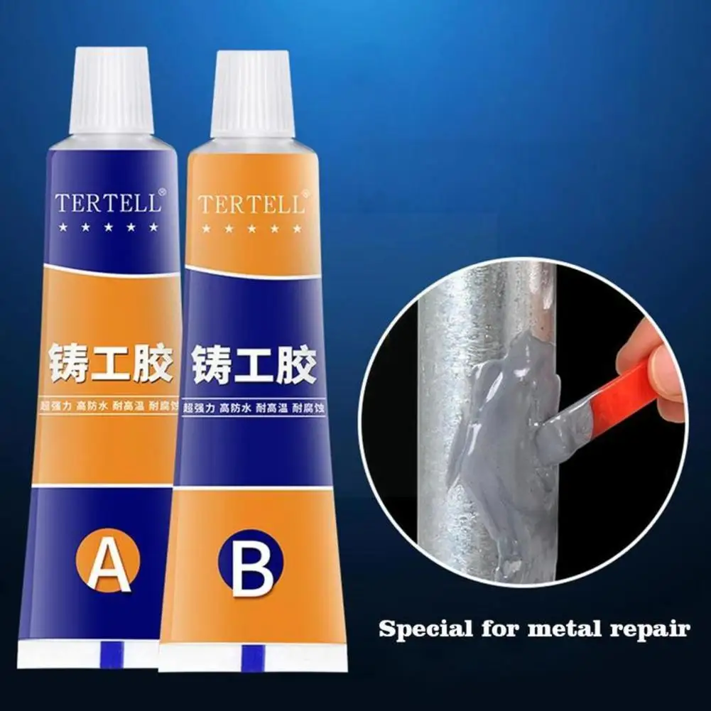 

100g Industrial Repair Paste Glue Metal A&b Adhesive Agent Tool Heat Paste Cold Gel Glue Repair Weld Casting Resistance U2r8