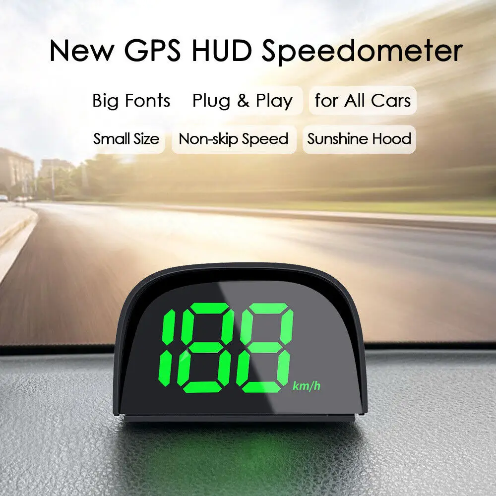 

2023 New GPS Y05 Head Up Display For All Car Digital Speedometer HUD Plug and Play Big Font Auto Electronics Accessories Speed