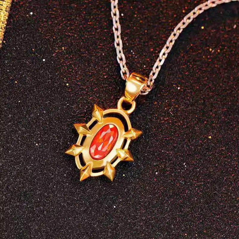 Fate Apocrypha Cos Necklace Jewelry Religious Pendant Cross Anime Cosplay Karna Karuna FGO Lancer Fate Grand Order Women Gift