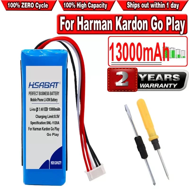 

13000mAh GSP1029102 01 Speaker Battery for Harman Kardon Go / Go Speaker Li-Polymer Lithium Polymer