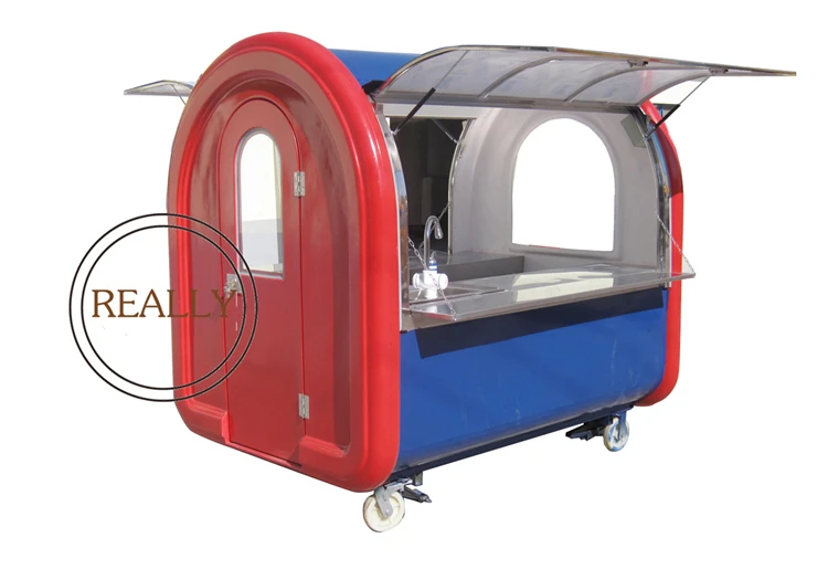 High quality food cart ice cream street truck snack vending trailer for sale