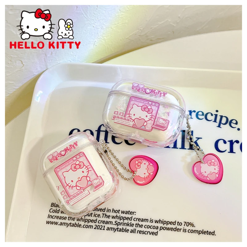 Чехол для наушников Hello Kitty Airpods 1 2 Generation Pro 3 защитный чехол s Bluetooth гарнитуры