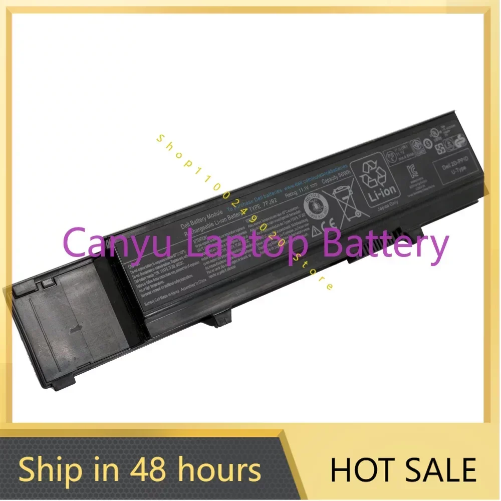 2024 7FJ92 11 4 В 56 Втч 6 ячеек для Vostro 3400 Series 3500 3700 Y5XF9 04D3C 4JK6R 04GN0G 0TXWRR CYDWV 312-0997 Аккумулятор