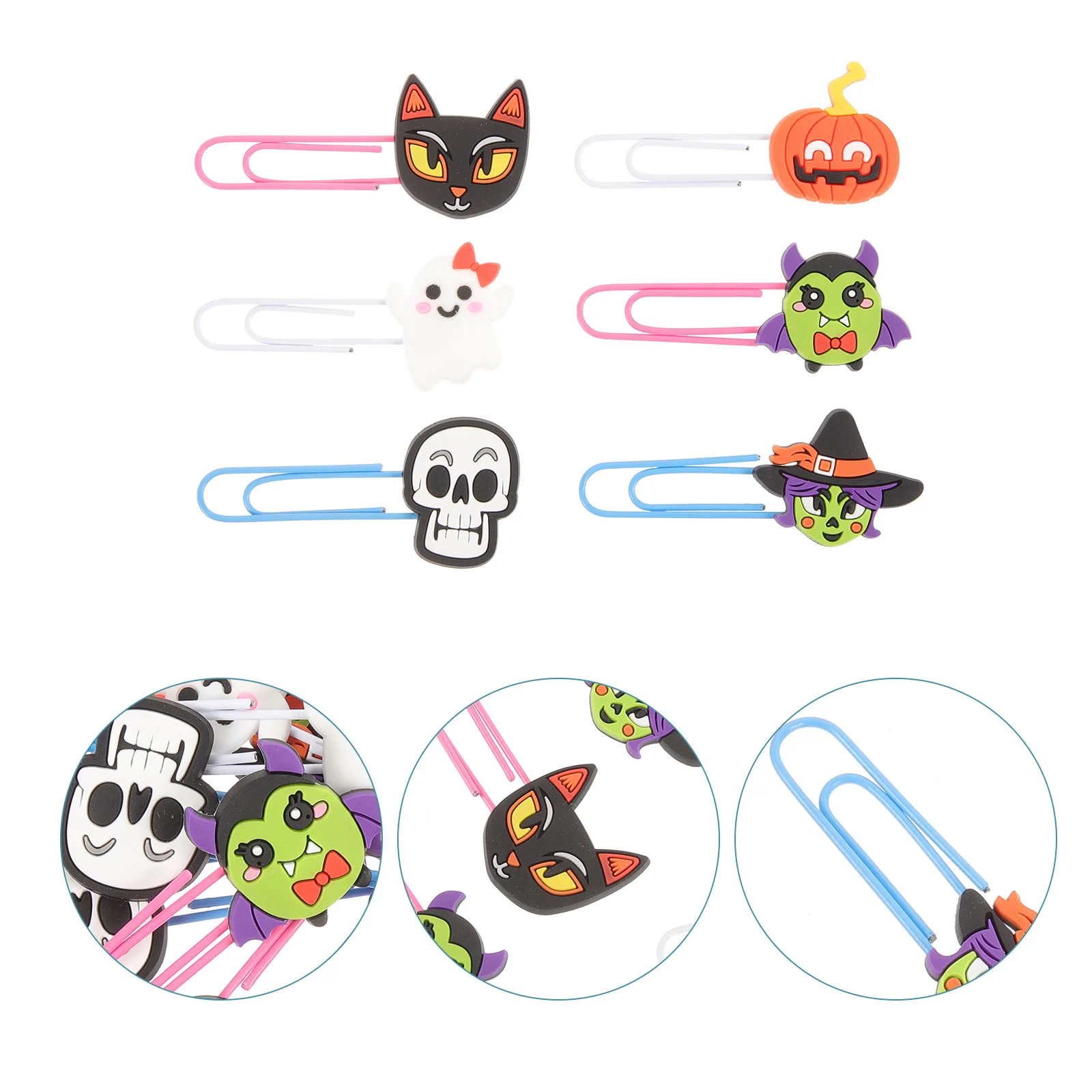 

Goth Office Favors Reusable Bookmark Paper Clips Festival Bookmarks Halloween Supplies Paperclips The Gift