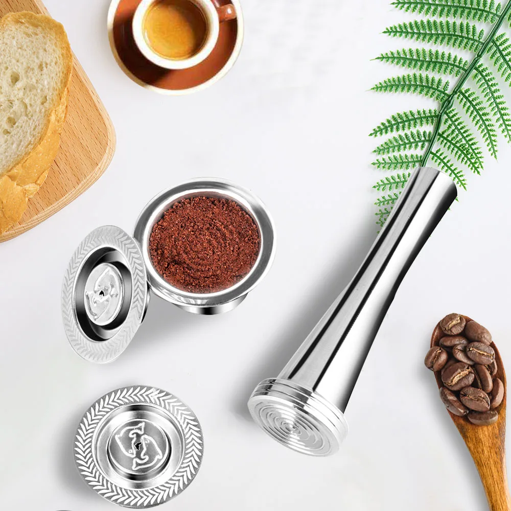 

ICafilasCapsule For Nespresso Reutilisable Refillable Capsule Crema Espresso Reusable Refillable Coffee Filter