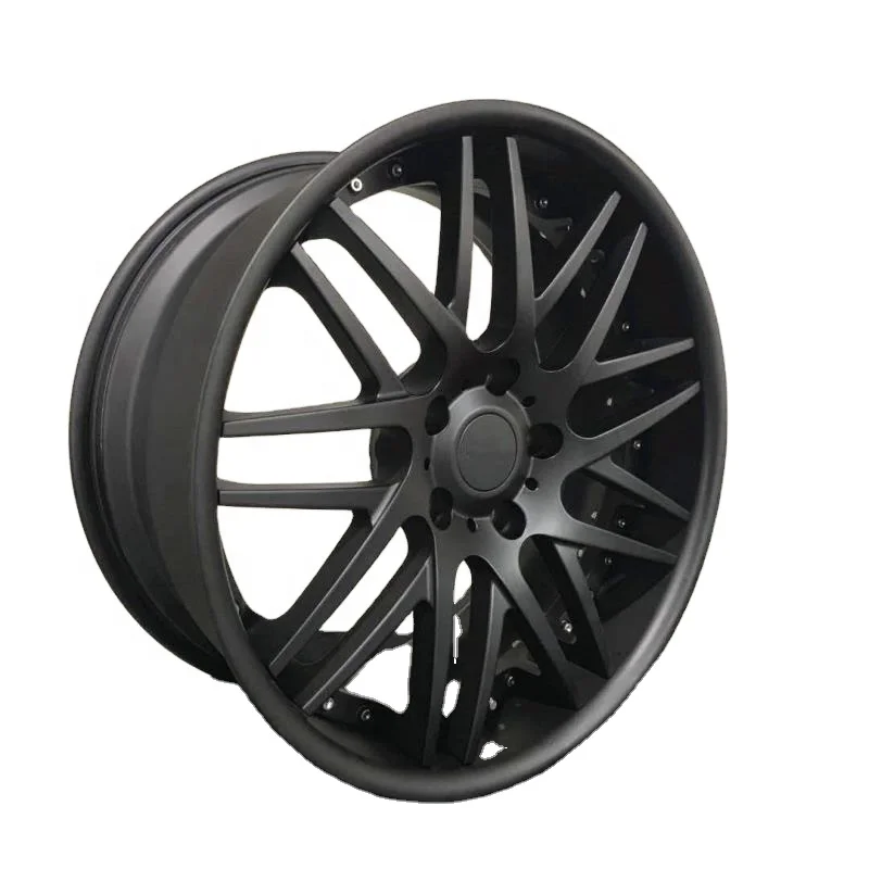 

black forged 2 piece rim wheels for mercedes amg