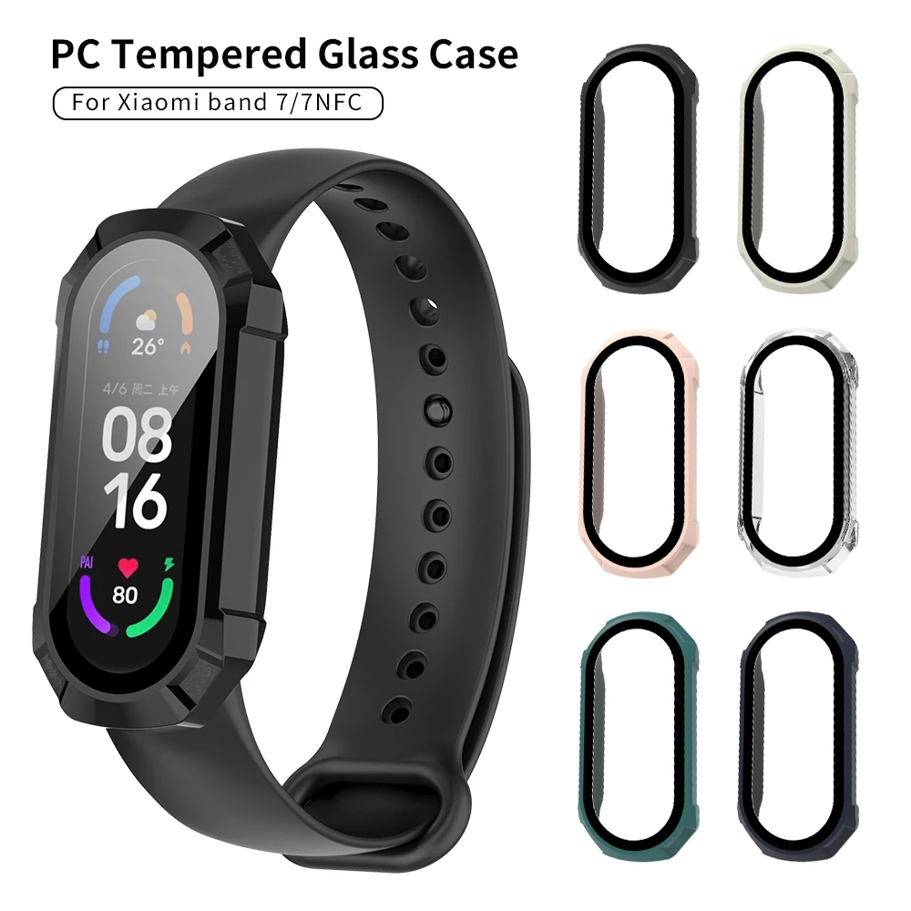 

Закаленное стекло с полным покрытием для Xiaomi Mi Band 7 NFC PC, защитный чехол для Mi Band7 MiBand7 Miband7, защитный чехол для экрана, пленка для смарт-браслет...