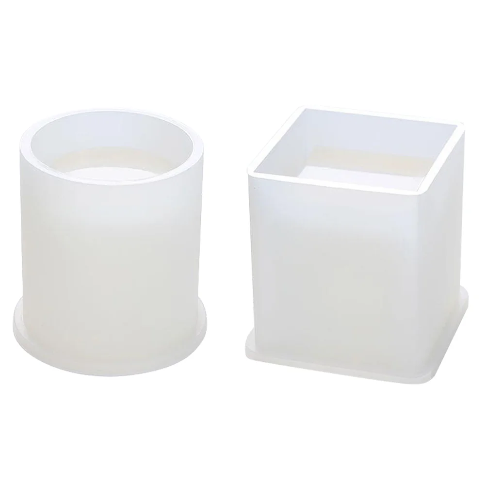 

2pcs Decorative Craft Diy Storage Pen Holder Mould Epoxy DIY Pen Box Molds