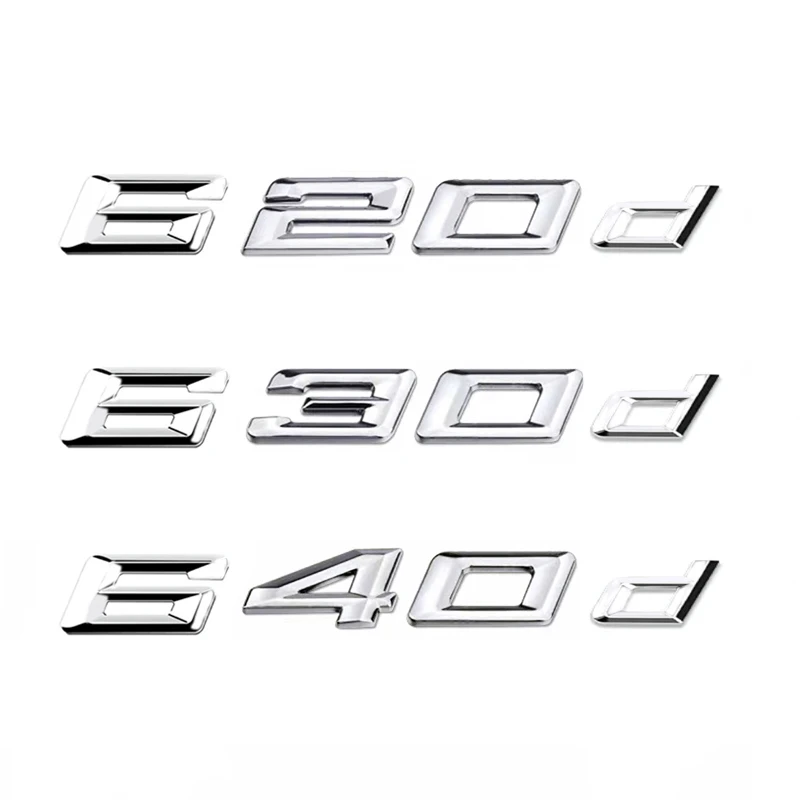 

Car ABS Trunk Letters Logo 620d 630d 640d Badge Emblem Decals Styling Sticker For BMW 6 Series E63 E64 F06 F12 F13 G32