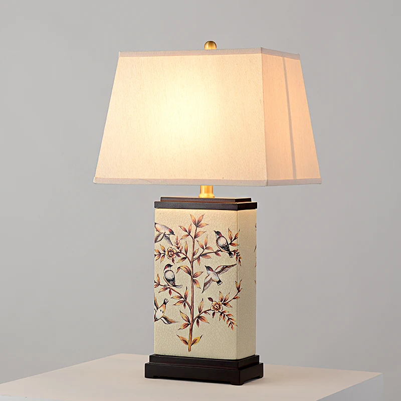 Настольная лампа прикроватная для гостиной ретро современный минималистичный