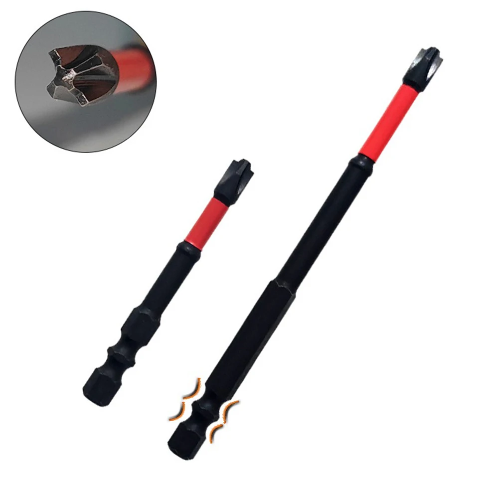

6Pcs Screwdriver Bits FPH2 65/110mm Magnetic Special Slotted Cross Head For Electrician Socket Switch Circuit Breakers Repairing