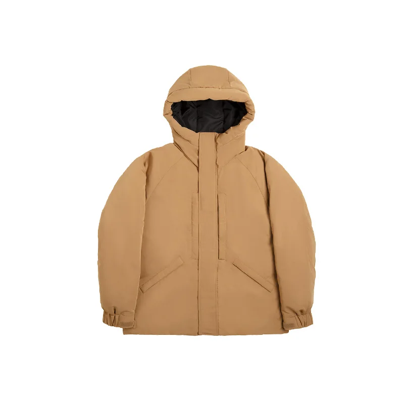 Maden Winter White Duck Down Jacket Men’s Hooded Outdoor Thick Coat Windproof American Casual Khaki Coats Lightweight Parka 2022