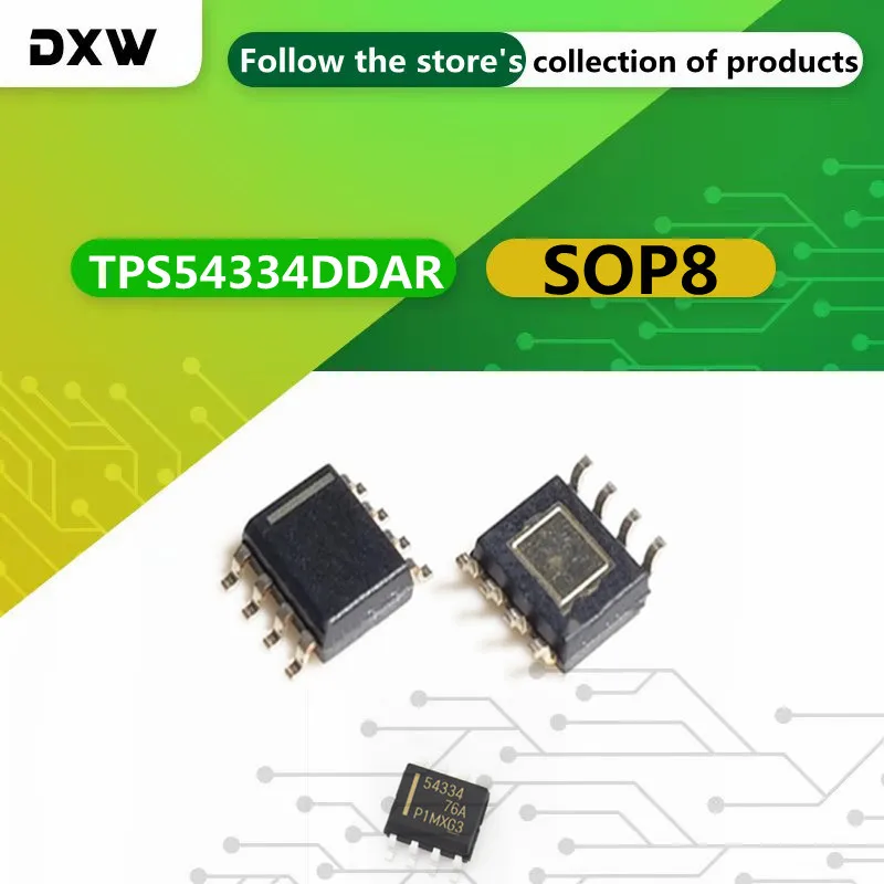 

5-20PCS/Lot TPS54334DDAR 54334 TPS54334 SOP8 DC - Switch Controller Chip, Step-down Chip, Buck Converter IC