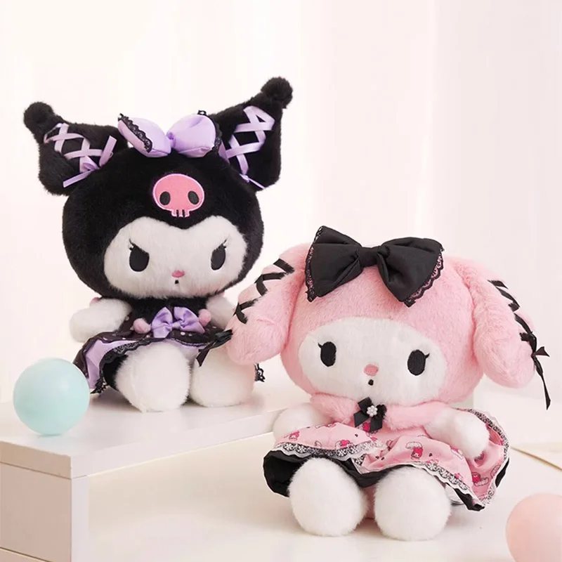 

30Cm Cartoon Kuromi My Melody Plush Toys Dolls Kawaii Anime Jk Soft Stuffed Pillow Toy Birthday Gifts for Kids Home Decoration