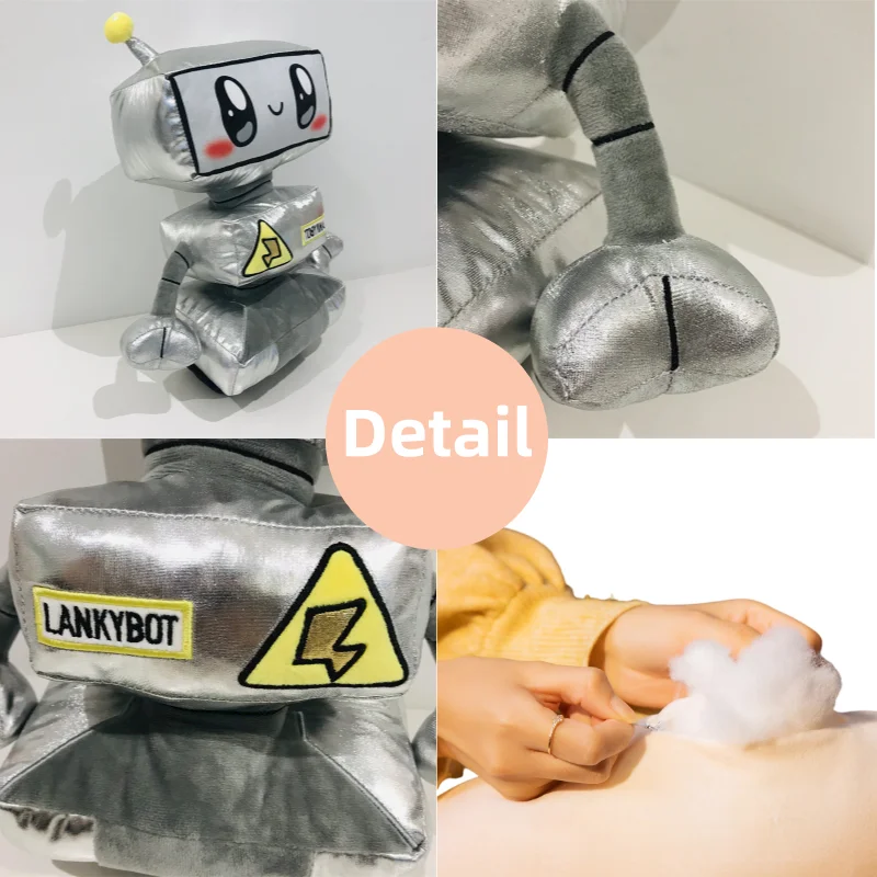 Мягкая игрушка-робот Lankybox из плюша со светодиодной подсветкой |
