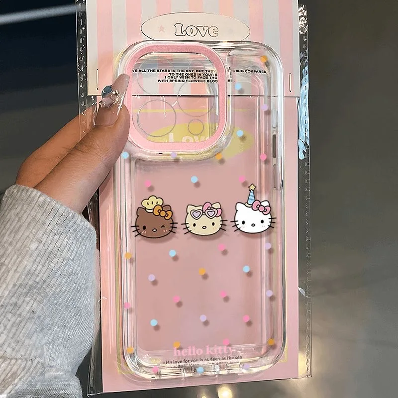 New Cute Sanrios Hellos-Kittys Phone Case For Xiaomi Redmi Note 13 12 12C 11 10 10C 13C 10X 9 K50 Pro Plus 4G 5G Clear TPU Cover