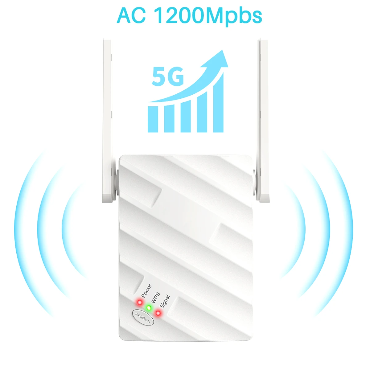 

Dodocool 5G Wifi Repeater Wireless Wi-Fi Booster 1200Mbps Dual Band Wireless Router Amplifier 2.4G Signal Long Range Extender