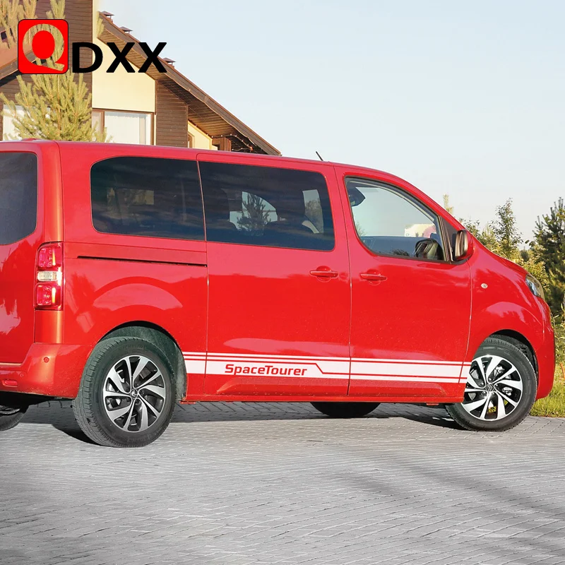 

For Citroen Jumpy Spacetourer Car Body Decor Sticker Auto Side Stripes Skirt Decor Stickers Vinyl Decals XS M XL