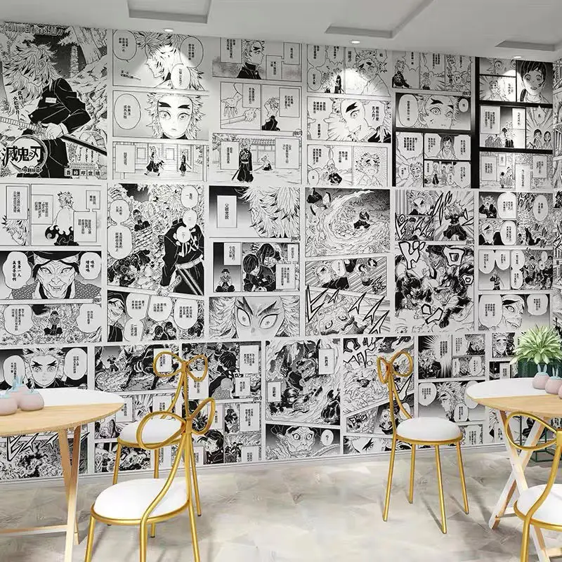 Japanischen Anime Selbstklebende Wand Aufkleber Manga Tapete Schlafzimmer Collage Druck Dekoration Comic Panels Poster 21X30cm