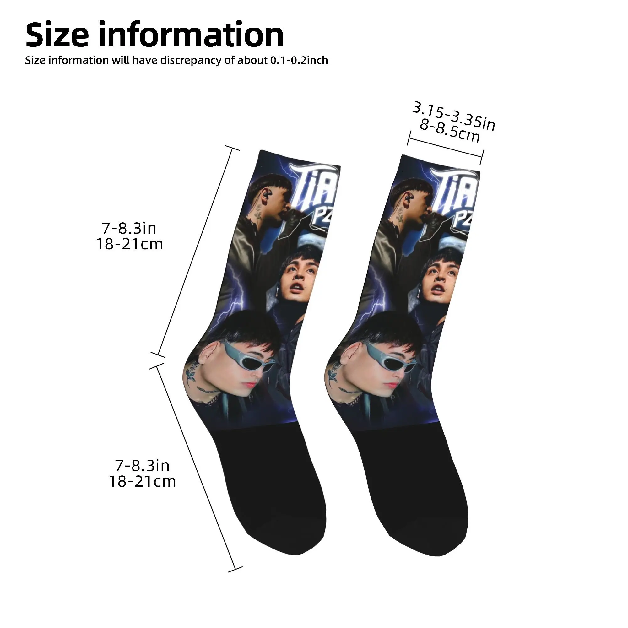 Men Women Retro Rapper Tiago Pzk Bootleg Merch Socks Tour 2025 Cozy Fashion For Casual Wear