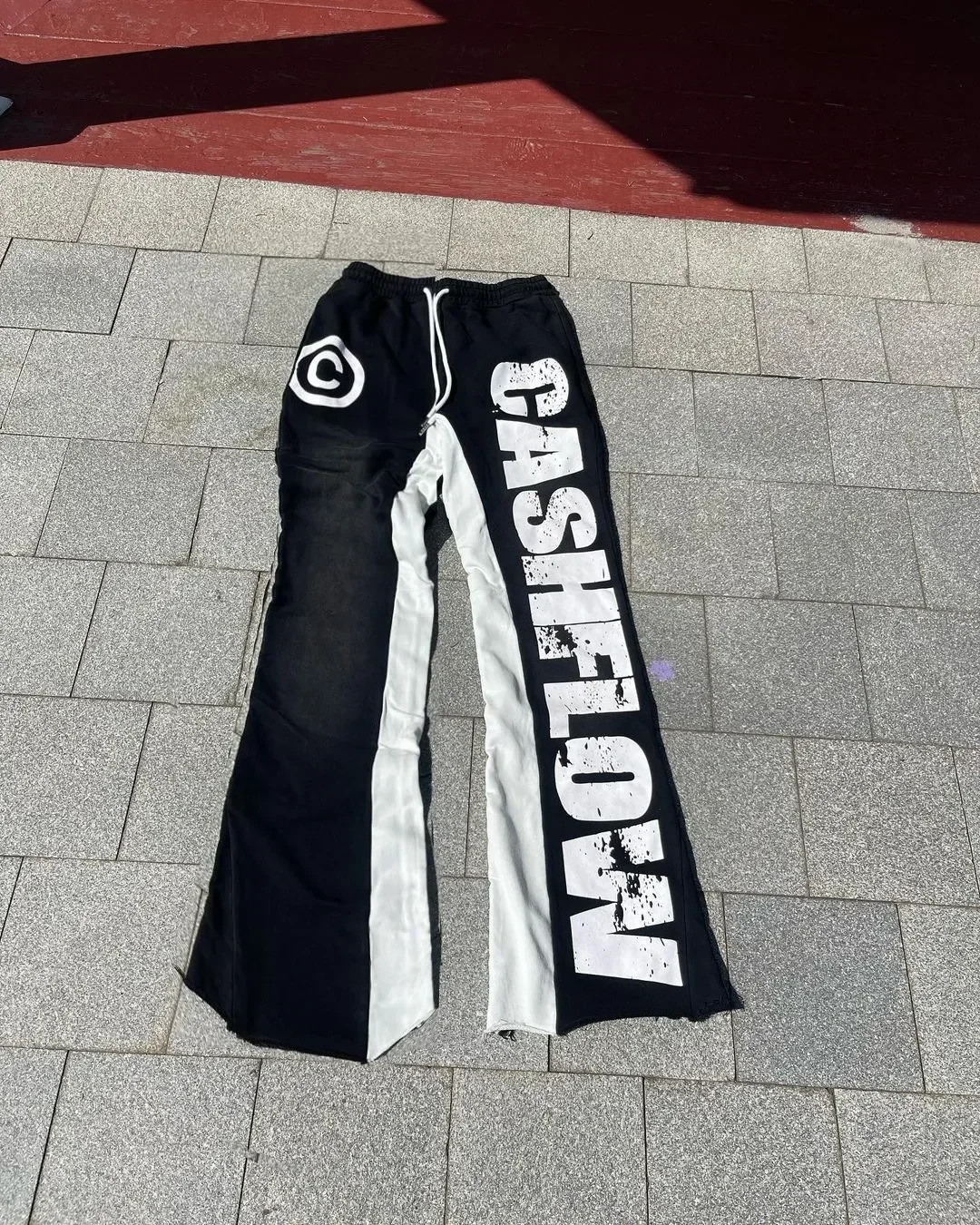 Y2K женские спортивные штаны с принтом на нижней части стрейч уличная одежда