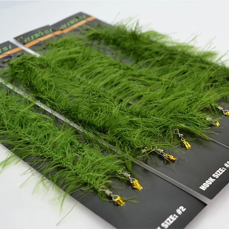 Рыболовный крючок Hirisi для ловли карпа готовый комбинированный волос готовые