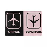 aviation departures arrivals doormat polyester rug carpet mat footpad polyester anti slip kitchen bedroom balcony toilet