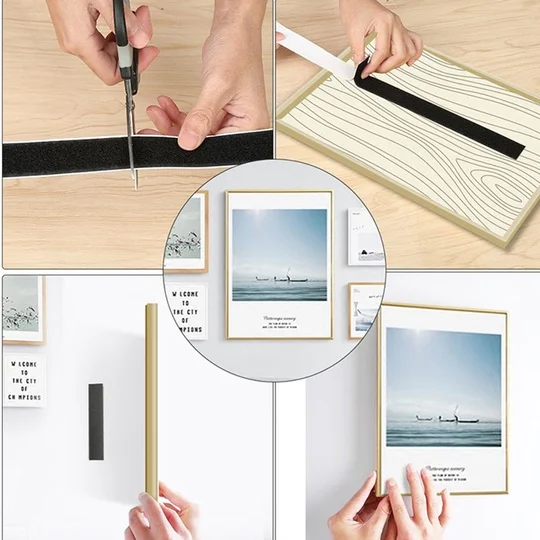 1 метр крепкая самоклеящаяся лента для крепления крючок и петля Черно-Белая