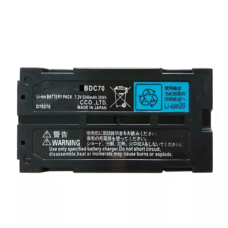 BDC70 Battery for Total Station CX/RX-350 Accessories 7.2V 5240mAh Rechargeable Battery