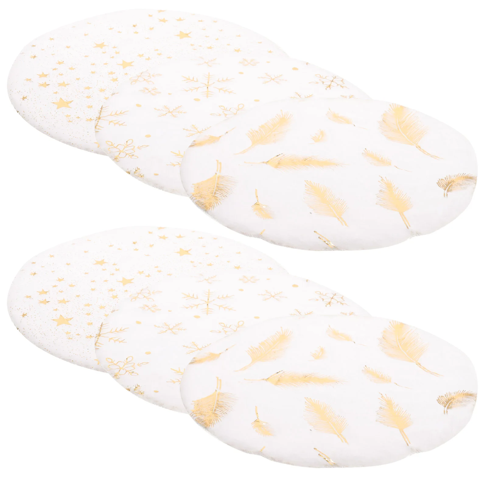 

6 Pcs Tiny Homes Mini House Craft Small Decor Door Mat Miniature Carpet Plush Decoration Decorative