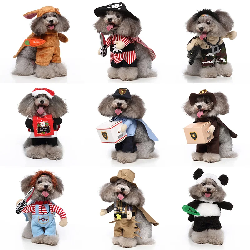 

Christmas Cosplay Pet Items Dog Fancy Dress Clothes for Cats Mascot Costume Halloween Suit Products Articles Pets Disguise Funny