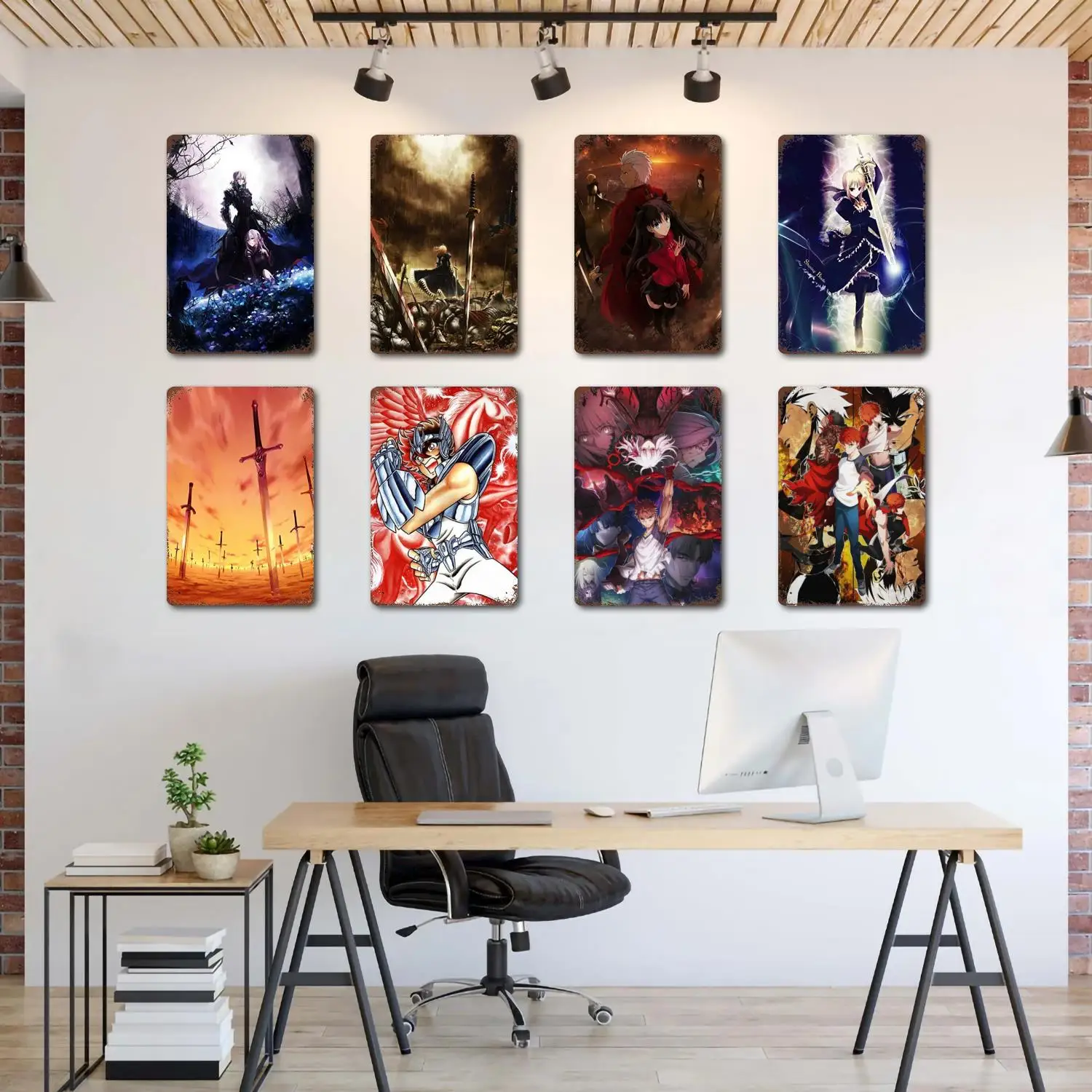 

Shirou emiya аниме плакат, металлические знаки, металлические плакаты, капитан, декор для бара, паба, клуба, Украшение стен